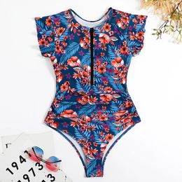 Wear Summer Sexy Zipper One Piece Swimsuit Closed Female Swimwear Push Up Body Women's Swim Wear Bathing Suit Beach Pool Bather 2023