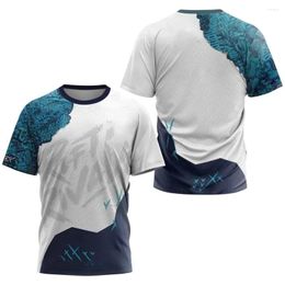 Men's T Shirts Summer Outdoor Sports T-Shirt Personalized Fashion Street Round Neck Oversized Trend Quick Drying Short Sleeve