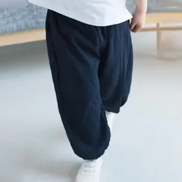 Trousers Summer Kids Loose Harem Pants Baby Anti-mosquito Cotton Chilren Breathable Casual Long Pant For 2-10 Years Kid