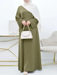 Ethnic Clothing Ramadan Eid Djellaba Muslim Woman Dress Fashion Abaya Dubai Tax Products Turkey Hijab Dresses Islam Kabaya O Neck Robe