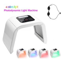 Gadgets 4 Color PDT LED Light Therapy Machine LED Facial Mask Beauty SPA Photo therapy For Skin Rejuvenation Acne Remover Treatment