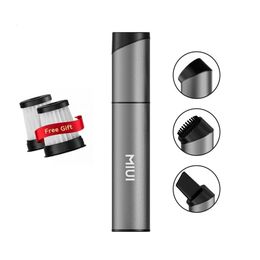 MIUI Mini Portable Vacuum Cleaner Cordless Handheld Vacuum with 3 Suction Heads Easy to Clean for Desktop Keyboard Car USB 240103