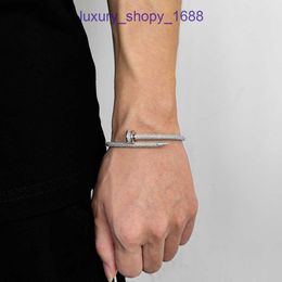 Car tires's New Brand Classic Designer Bracelet Hip Hop Micro Inlaid Zircon Nail Fashion Personalised Men's Advanced Feel Full Diamond Have Original Box