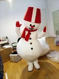 Costumes Hot Sale Cartoon Movie Character Real Pictures snowman mascot costume free shipping