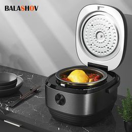 3L Electric Rice Cooker Multicooker NonStick Universal Cooking Machine Small Flat Appliances for The Kitchen and Home 240104