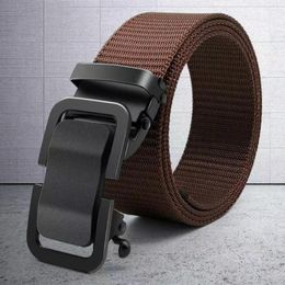 Belts Elastic Waist Belt High Strength Thicken Canvas Men's With Automatic Buckle For Anti-slip Training Pants Fixation