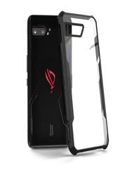 ZSHOW Case for ASUS ROG Phone 2 Armour Case TPU Frame with Built in Dust Cover Clear PC Back Air Trigger Compatible6184433
