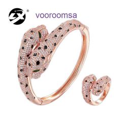 Car tiress Design Women Bead Bracelets Charm Luxury Jewellery for Lady Gift Fashionable and domineering copper inlaid zircon double headed leo With Original Box