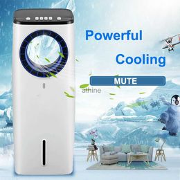 Electric Fans 3 in 1 Electric Fan Humidifier Purifier 3 Wind Speed Baldeless Leafless Air Cooler Conditioner Refrigeration Mute Low Noise YQ240104