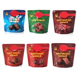 infused Bro wnies packaging bags 600mg cake empty chewy funfetti fudge chocolate snack caramel bites red velvet Wbaea