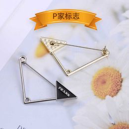 p Family Inverted Triangle Brooch Suit Sweater Clothing Cardigan Waist Diy Letter Pin Accories