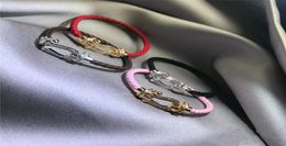 Rope bracelet Horseshoe Zircon Gold Bracelet Magnet Csp Steel Bracelet Titanium Steel Stainless Minimalist Style Fashion Jewelry for Men8776951