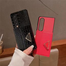 Designer Fashion Card Holder Pocket Phone Cases For Samsung Galaxy Z fold 5 4 3 Z Flip 5 4 3 5G Luxury Leather Back Cover for samsung S23Ultra S22 S22Plus mobile Case 2832