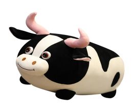 new giant animal cow lying pillow cute soft ox calf plush toy big pillow for children girl gift decoration 80cm 110cm DY508489645622