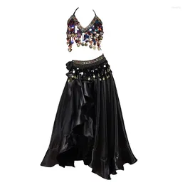 Stage Wear Women Belly Dance Performance Dancewear Professional 2pcs Outfit Oriental Costume Bra And Skirts Suit DN9417