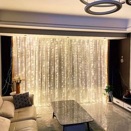 236.22x118.11in 600led USB Copper Wire Curtain String Lights With Remote, String Lights For Indoor, Holiday, Christmas, Halloween, Wedding, Party, Birthday, Valentine's Day.