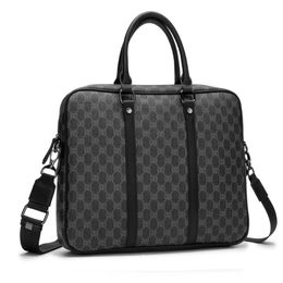 High quality men women fashion design laptop bag Leather cross body shoulder notebook business briefcase computer with Messenger b291L