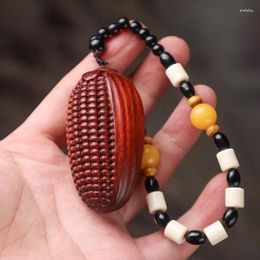 Strand Purple Sandalwood Carved Handlebars Car Pendants Solid Wood Corn Playable Items And Personal Accessories