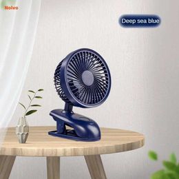 Electric Fans 360 Degree Rotation Portable Clip Fan Usb Rechargeable Mini Air Coolers 3 Speeds Adjustable Cooling Fan For Home Office YQ240104