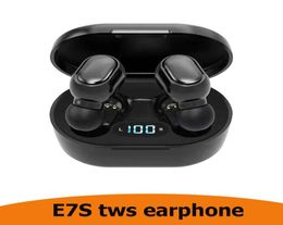 e E7S TWS 50 bluetooth earphone 50 Noise Cancelling Waterproof LED Display Screen Inear Gaming Headphones Stereo Earbud9685935