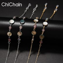 Reading Glasses Chain Chic Shell Bead Lanyard Holder Strap Sunglasses Jewelry Rope Eyewear Retainer 240103