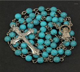 Pendant Necklaces 6MM Loose Item Rosary Necklace. Star Santa Maria Prays Rose Christmas Gifts5465400