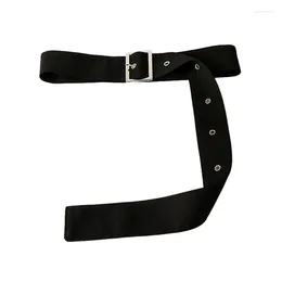 Belts Black Waist Belt With Adjustable Pin Buckle For Adult Teens Jeans Skirt Decors