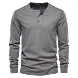 Men's T Shirts High Quality Autumn Casual European Size Round Neck Long Sleeved T-shirt Slim Fit Sports Bottom Top Sell