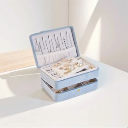 Jewellery Box Organiser Chic Large Capacity Women Multi Layer Storage Case Holder for Earring Bracelet Pendant Necklace 240103