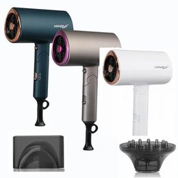 Dryers 1800W Professional Hair Dryer Strong Wind Salon Dryer Hot Cold Dry Hair Negative Ionic Foldable Blower Electric Hairdryer