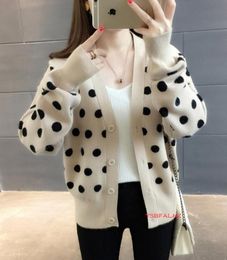 Women's Sweaters V-neck Cardigan Long Sleeve Autumn And Winter Fashion Loose Oversized Casual Top