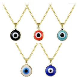 Pendant Necklaces Trendy Personality Fashion Women's Necklace Devil's Eye O-chain Cool Style Versatile Simple