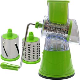 LMETJMA Rotary Spiralizer Vegetables Slicer Cheese Vegetable Grater Shredder Zucchini Noodle Maker Spaghetti KC0089 240104