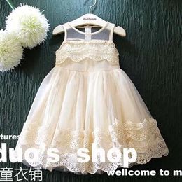 Elbiseler fırfır tül elbise çocuk dantel kız elbiseler yaz prenses çocuk kıyafetleri çocuk giyim c24983