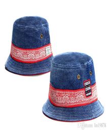 2019 summer New arrival Men's and Women's sport & Sons denim bucket hats fishman cartoon summer style bob fishing caps8356756