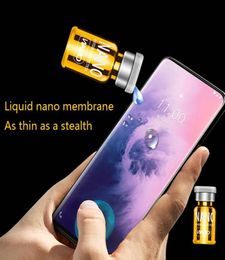 2021 Liquid Nano Technology Screen Protector 3D Curved Edge Anti Scratch Tempered Glass Film For IPhone Samsung2993667