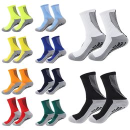 10 Pairs Men Women Nonslip Silicone Bottom Soccer Socks Cushioned Breathable For Football Tennis Basketball Grip 240104