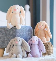 5 Colors 35cm Bunny Soft Toys Bunny Doll Easter Rabbit Plush Toy With Long Ears stuffed animals Kids toys Gift whole4121451