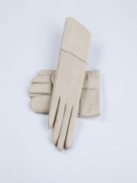 Classic quality bright leather ladies leather gloves Women039s wool gloves 100 guaranteed quality8420528