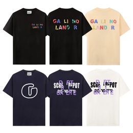 Mens Designer Galleries T-Shirt Luxury Brand T Shirts Mens Womens Short Sleeve Tees Summer Shirts Hip Hop Streetwear Tops Shorts Clothing Clothes Various Colors-19