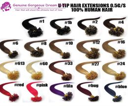 EVET Malaysian Human Hair Extensions Nail U Tip Extensions Straight 613 7A Grade 50g lot Unprocessed Hair Promotion9360369