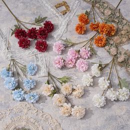 New simulation flower 6 small flowers wedding hall flower row road guide flower props embellishment decorative flowers EH