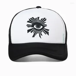 Ball Caps Unisex Eyes Cartoon Printing Hats Spring And Autumn Outdoor Adjustable Baseball Casual Mesh Breathable Sunscreen Hat