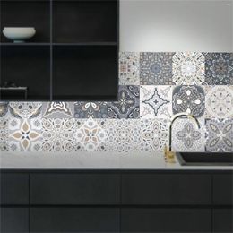 Wall Stickers 20pcs Vintage Self Adhesive Waterproof Tile Terrazzo Kitchen For Bathroom Home Sticker #T2P