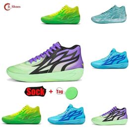 MB.02 LaMelo Baur Generation 1 Practical Mens Basketball Shoes Queen City Red and Green Mandarin Duck Outdoor Women Shoes Sneakers