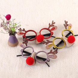 Sunglasses Frames Christmas Items For Children Elderly Deer Horn Snowman Glasses Props Holiday Party Decoration