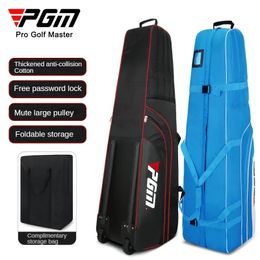 PGM Lightweight Foldable Golf Bag Travel Plane Caddy Bags With Wheel Aircraft Stand Thickening Folding Cover HKB008 240104