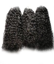 Micro ring hair extensions afro kinky curly human hair bundles Micro Loop Human Hair Extensions 300s Micro Bead European 300g4406146