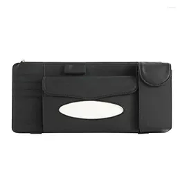 Car Organizer Visor Napkin Holder For Tissue Refill Multifunctional Sun Sunglasses/Tissue/Document