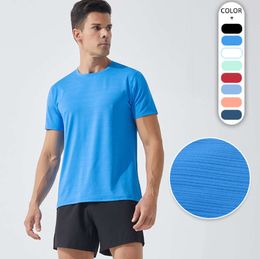 LL Outdoor Men's Sport T Shirt Mens Quick Dry Sweat-wicking Short Top Men Wrokout Short Sleeve DT-666